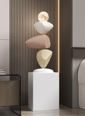 时来运转玄关落地电视柜沙发旁艺术装饰品艺术级感乔迁礼品