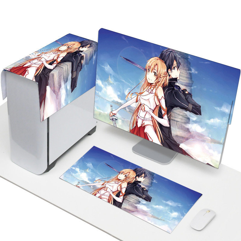 电脑防尘罩台式显示器盖布爱布艺罩子遮盖遮尘布手提一体机子