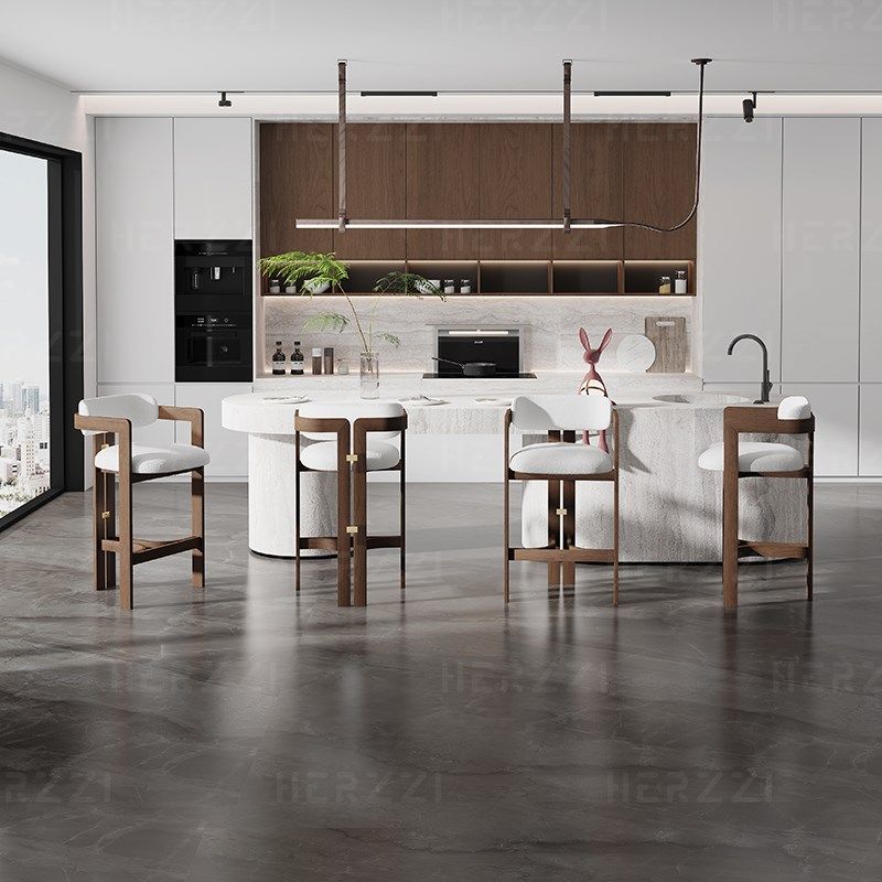 HZZI中古风吧台椅子北美白蜡木实木高脚凳新岛台吧椅,住宅家具,家用高脚椅,淘宝优惠券,粉丝福利购,淘宝优惠卷