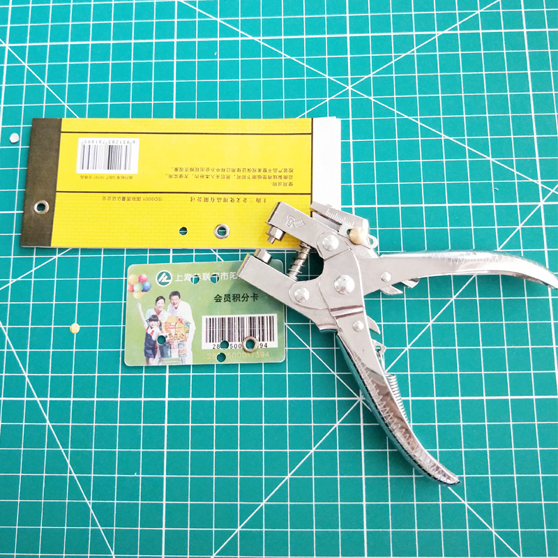 打孔机气眼钳金属护圈打孔器活页打孔机档案袋手帐单单孔打孔器