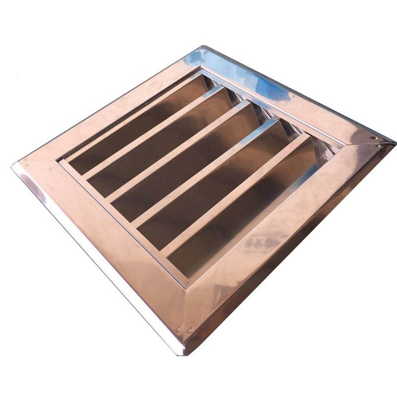 锈钢百叶窗外墙防雨罩通风口中央空调排气扇防风罩暖气罩出风口