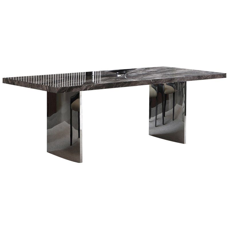 意式小户型家用长方形岩板餐桌设计师款威尼斯棕下挂镜面餐桌,住宅家具,岩板餐桌,淘宝优惠券,粉丝福利购,淘宝优惠卷