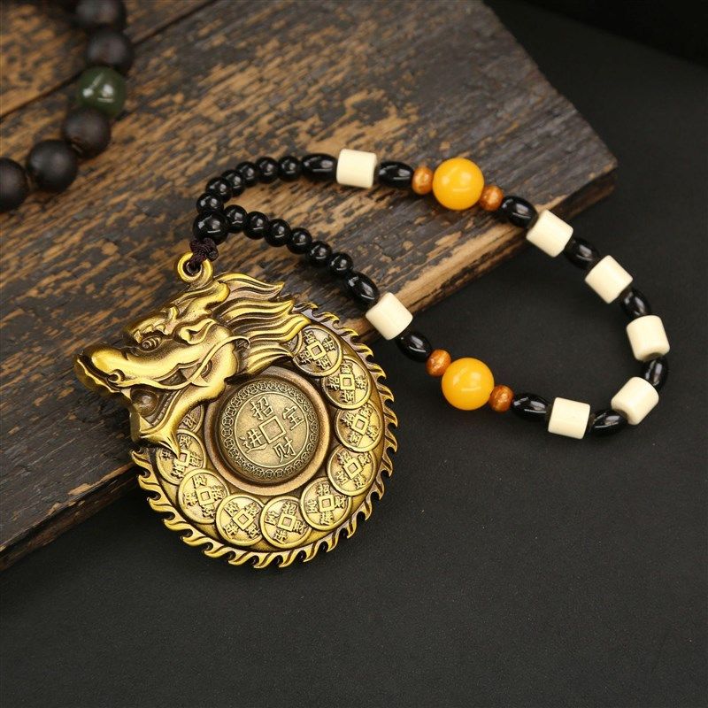 瑞兴隆黄铜招财进宝龙头手把件男工艺品吊坠黄铜挂坠复古礼品挂件,家居饰品,国学摆件,淘宝优惠券,粉丝福利购,淘宝优惠卷