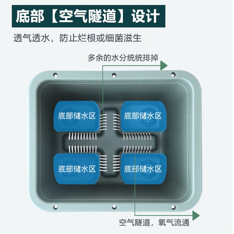 欧林泽阳台种树专用箱懒人花盆自吸水盆栽蔬菜花卉种植箱室外种菜