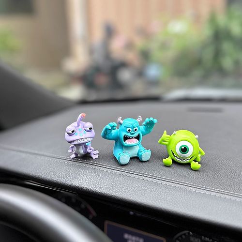 车载趣味汽车爱卡通怪兽公司公仔车内中控台饰品车上创意女