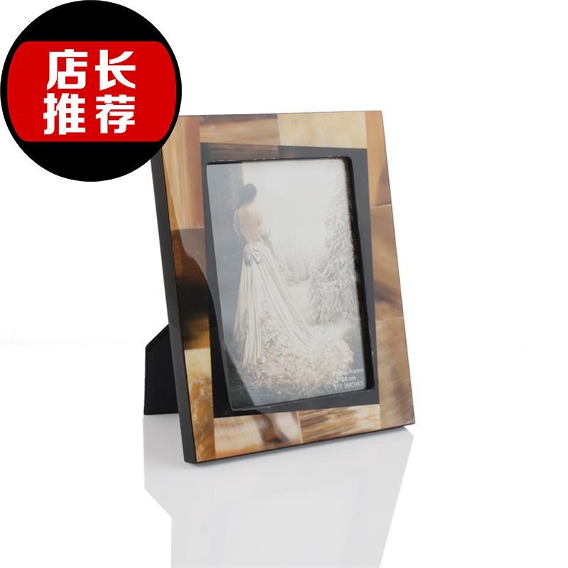 仿牛骨相N框6寸7寸样板间装饰画框家具饰品电视柜桌面饰品摆件