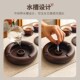 新创意黑檀实木烟灰缸带盖端大气上次办公室防飞灰烟缸