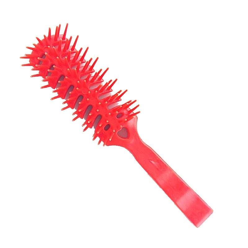 老式熟胶塑料梳子老式塑料排骨梳子 彩色硬齿梳 多齿造型梳 洗澡