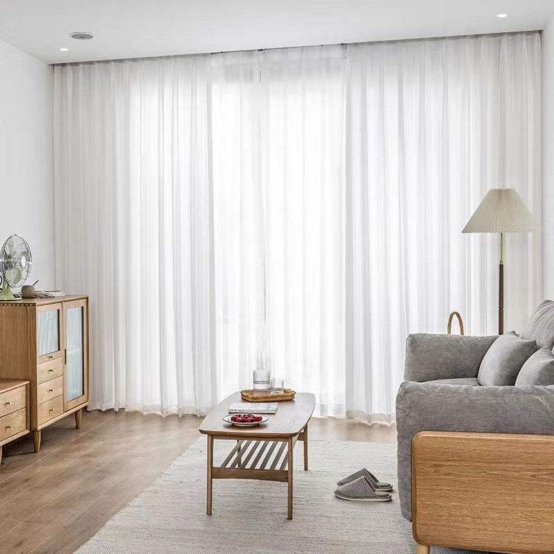 现代客厅阳台遮阳隔热白色窗帘纱帘镂空纯色透光透人窗纱帘,居家布艺,定制窗帘,淘宝优惠券,粉丝福利购,淘宝优惠卷