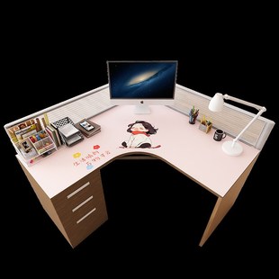 转角书桌垫拐角l型弧形 学习写字台电脑工位办公室桌布桌面保护垫