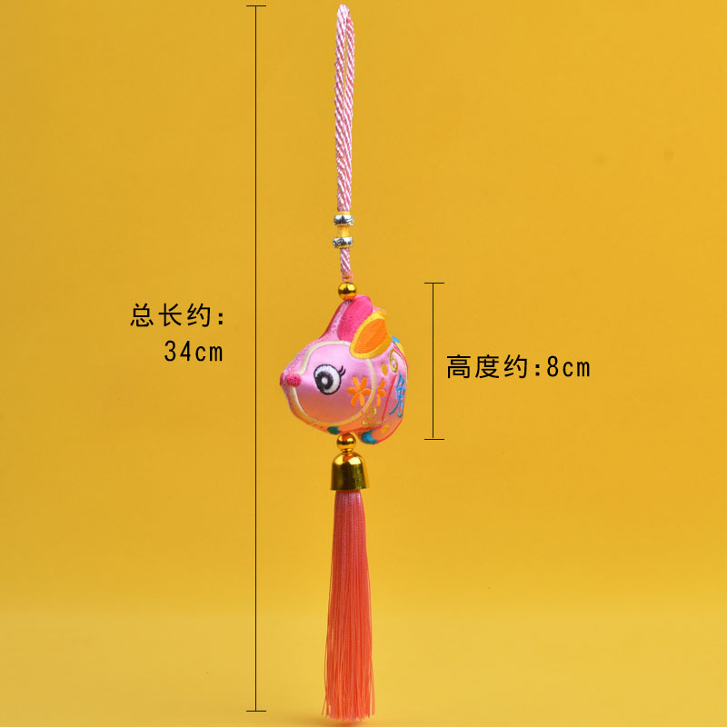 生肖汽车挂件刺绣挂件民间手工艺送老外礼品车内挂饰包配饰十二生