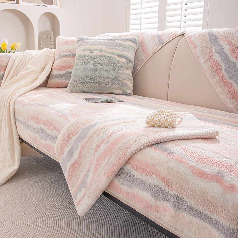 沙发垫冬季毛绒新款沙发罩冬天款坐垫加厚防滑沙发盖布,居家布艺,沙发垫,淘宝优惠券,粉丝福利购,淘宝优惠卷