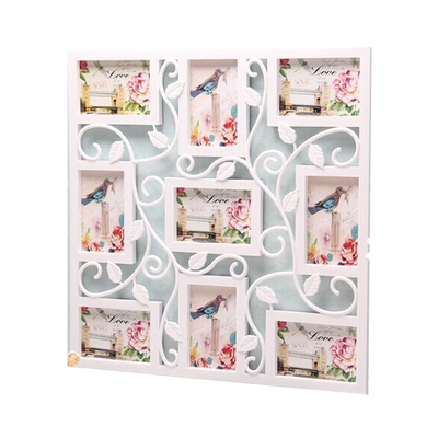 欧式家庭框框9框寸连体相框挂墙 loe fmily 照片墙