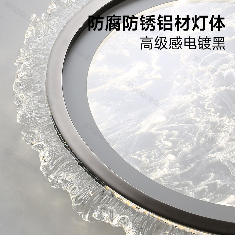 意式轻奢客厅主灯大气大灯吊灯现代简约全屋灯具吸顶灯2024新款