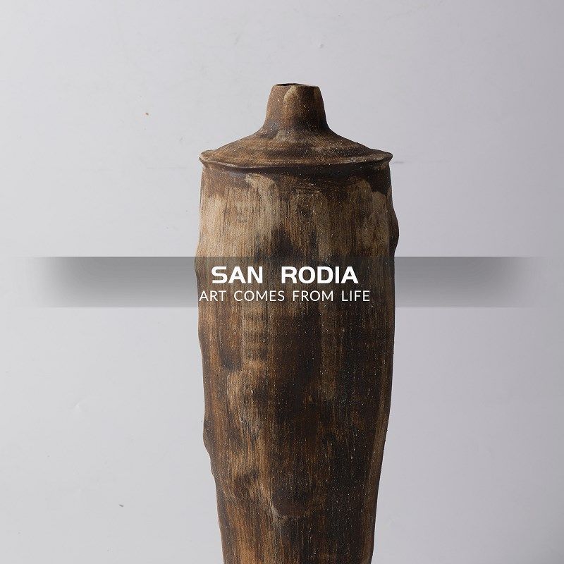 复古怀旧侘寂风中古异形陶瓷瓶样板间民宿酒店客厅玄关插器,家居饰品,花瓶,淘宝优惠券,粉丝福利购,淘宝优惠卷