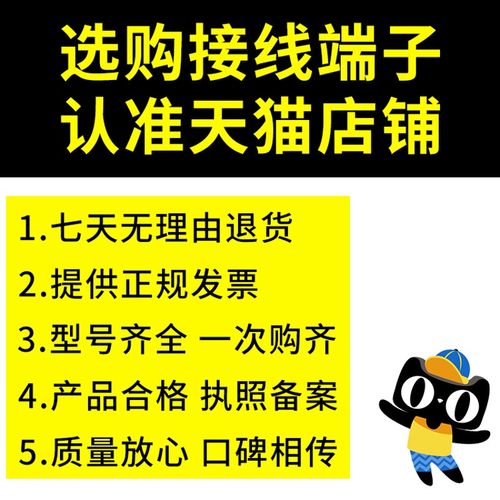 线管型预绝缘端头TE铜只针形管形线鼻子冷压接线端头