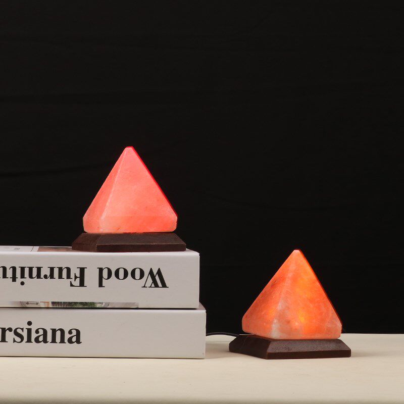 盐灯喜马拉雅水晶盐灯金字塔形盐灯办公桌小床头