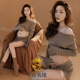 孕妇拍照服装 孕妇照服 影楼孕妈咪摄影私房写真艺术照针织毛衣套装