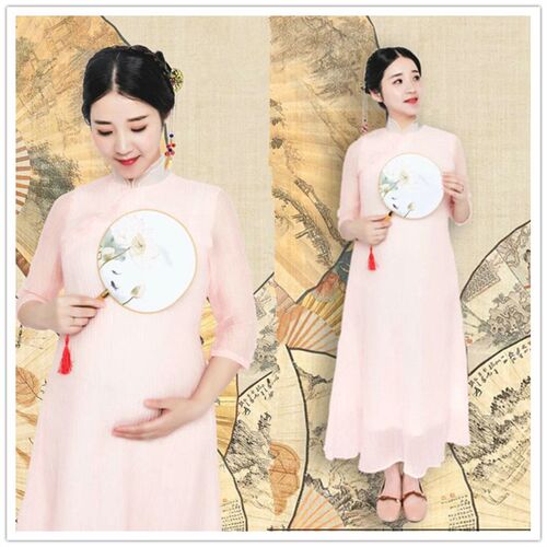 古装孕妈咪摄影服装中国风工笔画孕妇写真服装孕妇拍照相民国汉服