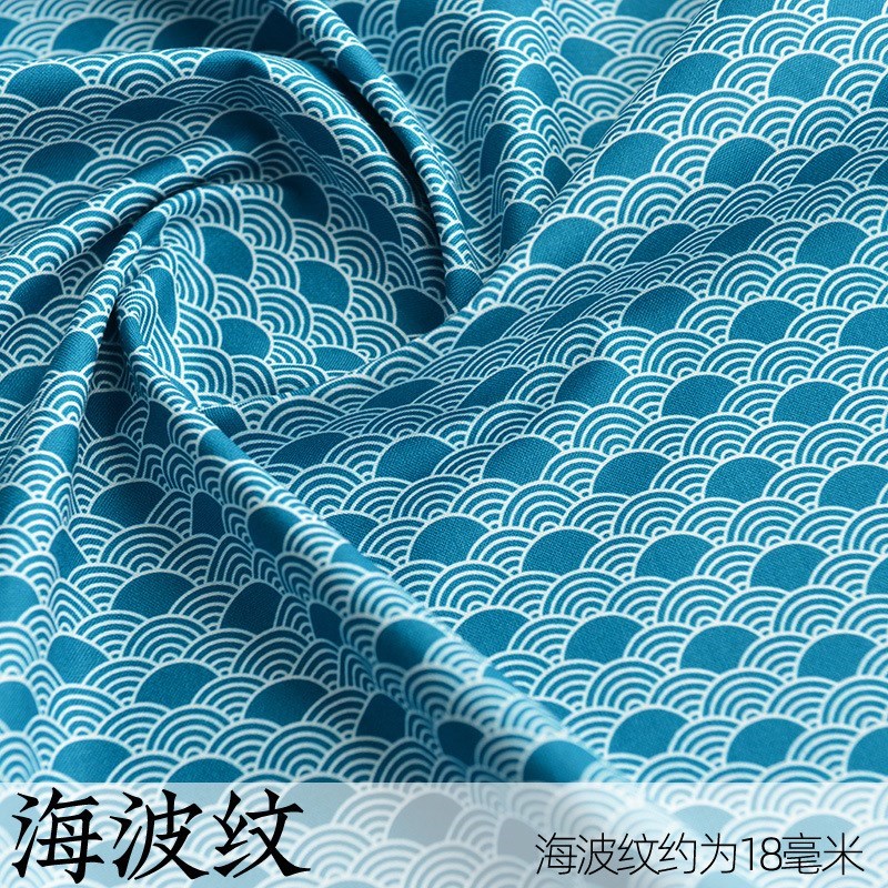 布料田园服装g纯棉棉布裙子衣服C裤子儿童中国风手工和风茶艺蓝染
