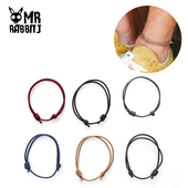 手工定制编织本命年红绳脚绳许愿绳脚链情侣男女