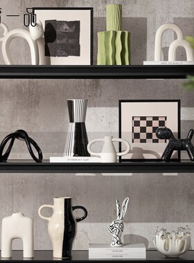 简约百搭客厅电视柜沙发背景壁龛摆件现代样板间书房高级感装饰品