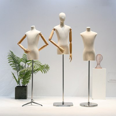 大童装店青少年儿童模特道具半身人偶人台男女衣服模特.展示架全