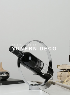 简约现代轻奢家居玄关柜酒柜红酒架酒具摆件餐厅桌面创意软装饰品