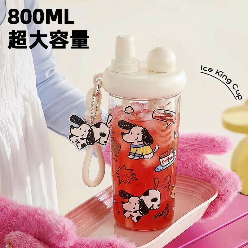 高颜值水壶塑料2026新款巨无霸水杯大容量女生夏季吸管冰霸杯子,餐饮具,吸管杯,淘宝优惠券,粉丝福利购,淘宝优惠卷