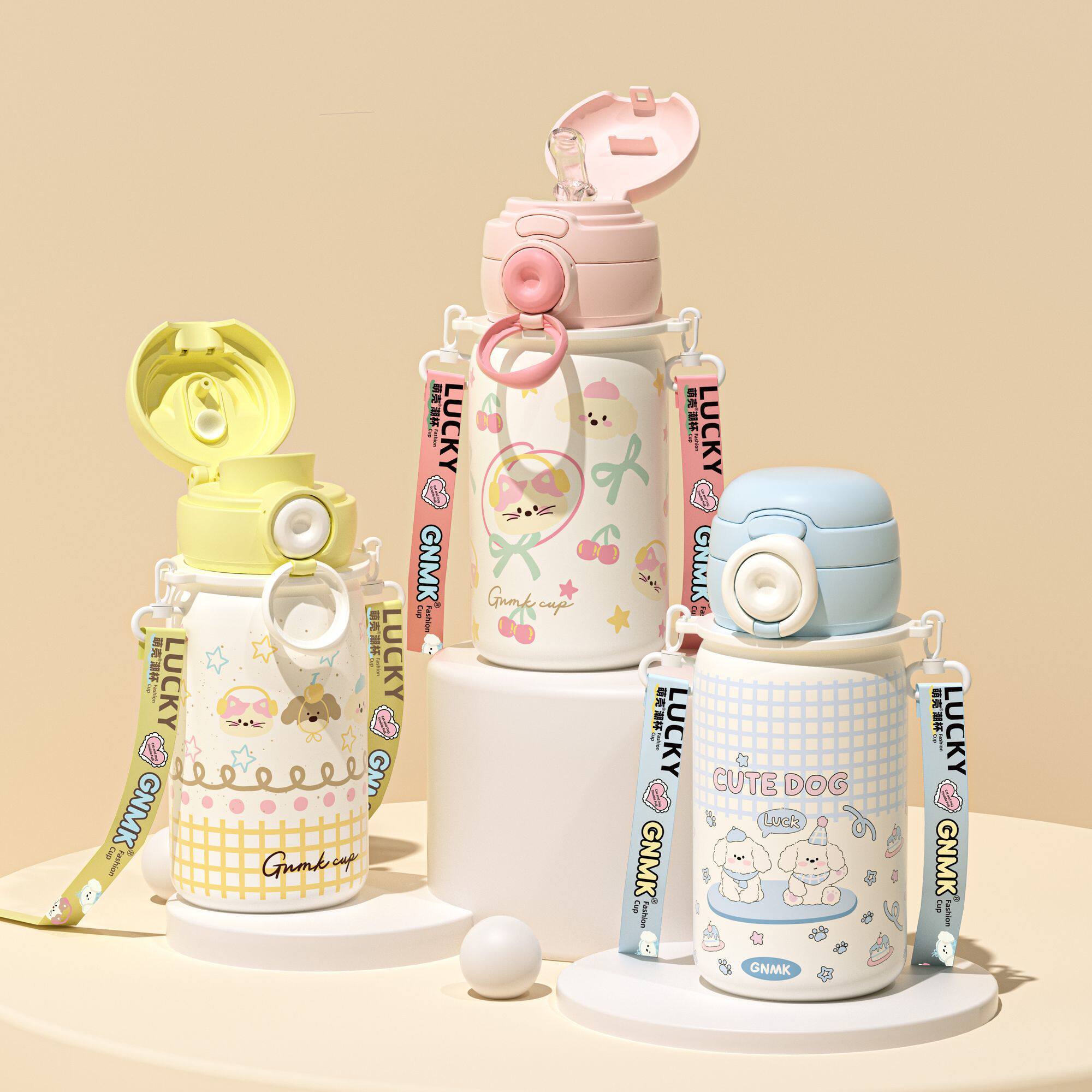 高颜值保温杯女生可爱便携