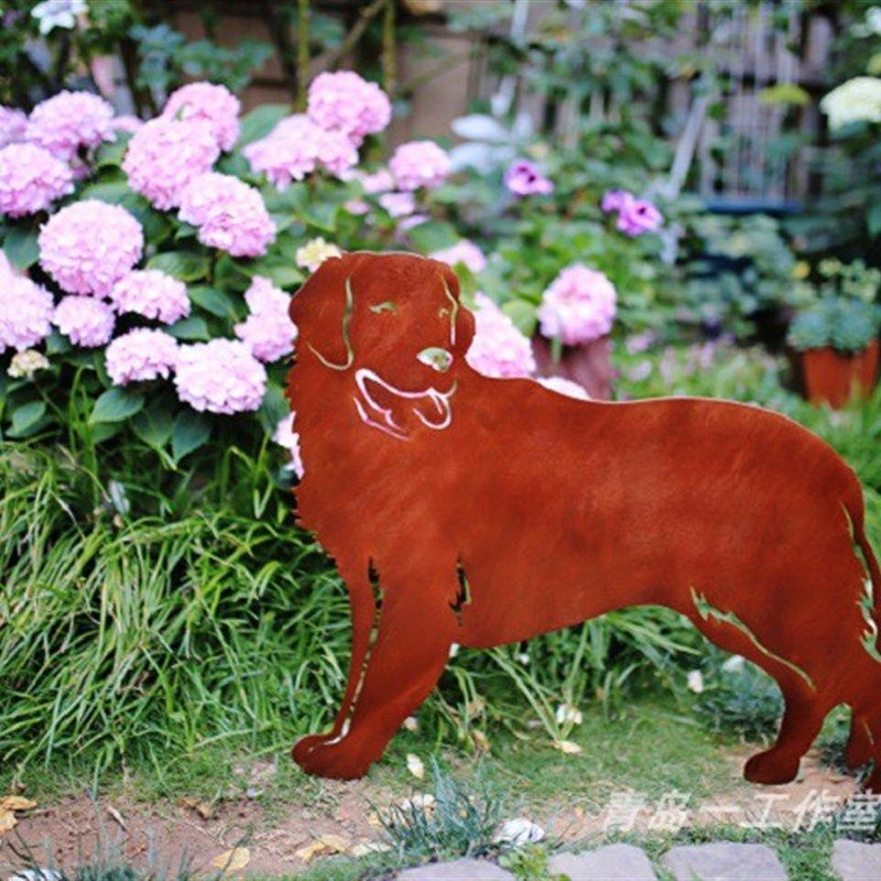 金毛铁板狗狗花园花插 花园咖啡厅民宿杂货摆件装饰品,鲜花速递/花卉仿真/绿植园艺,其它园艺用品,淘宝优惠券,粉丝福利购,淘宝优惠卷