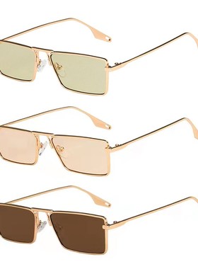 复古墨镜男女i墨镜金丝框眼镜美式复古墨镜搭配