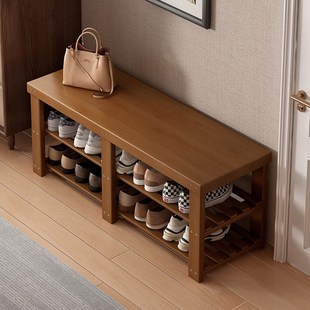 简易换鞋凳门口窄家用入户多层鞋架一体收纳神器长条凳玄关穿鞋凳
