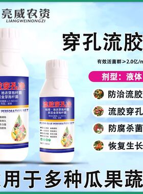 亮威统拿流胶净j桃树李子杏树黄瓜活菌穿孔病果树流胶杀菌通用菌