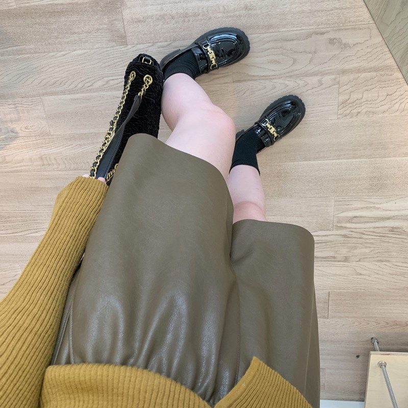 裤巷皮短裤女2022秋冬宽松高腰显瘦百搭阔腿松紧腰外穿垂感pu皮裤,女装/女士精品,休闲裤,淘宝优惠券,粉丝福利购,淘宝优惠卷