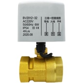 三线一控电动球二通金属电水自来水关控制N