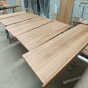 定制北美樱桃木红橡木桃窗台板飘窗实木板木料加工木条造型