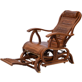 鸡翅木摇椅躺椅大懒红木摇摇椅老实木逍遥椅午休椅