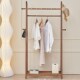 落地卧室挂衣架客厅实木衣架房间白蜡木衣帽架
