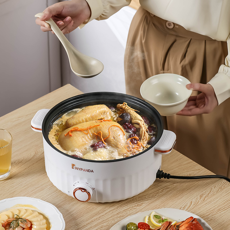 多功能电煮锅宿舍学生锅家用蒸煮一体小电锅电火锅煮面小锅电炒锅