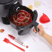 空气炸锅烤串架家用烤箱不锈钢吊炉架多功能立式 烤肉烤串架签子