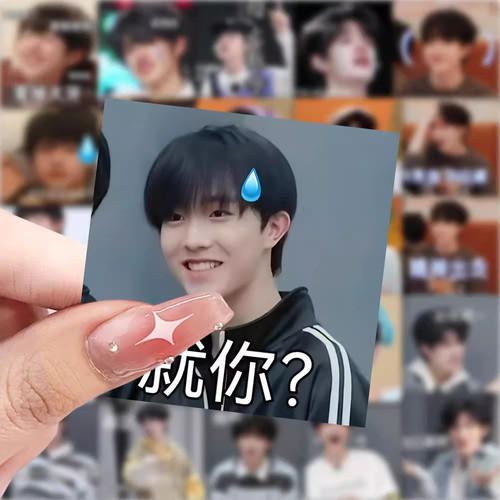 120张TF四代登陆少年表情包搞笑趣味周边朱志鑫苏新皓diy防水贴纸