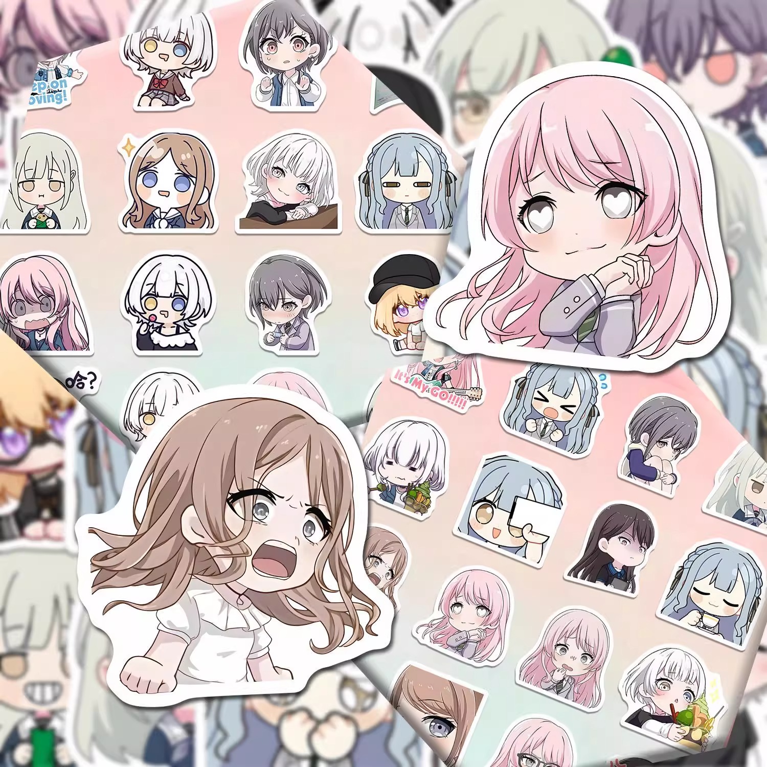 千早松灯二次元表情包呆萌少女