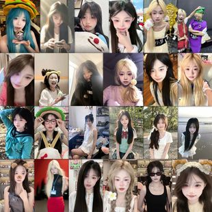 189张高清黎门小慧贴纸可爱高颜值美女照片装饰手账手机防水贴画