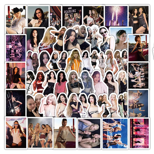 BLACKPINK世巡新图贴纸Lisa金珍妮朴彩英金智秀演唱会周边贴画diy