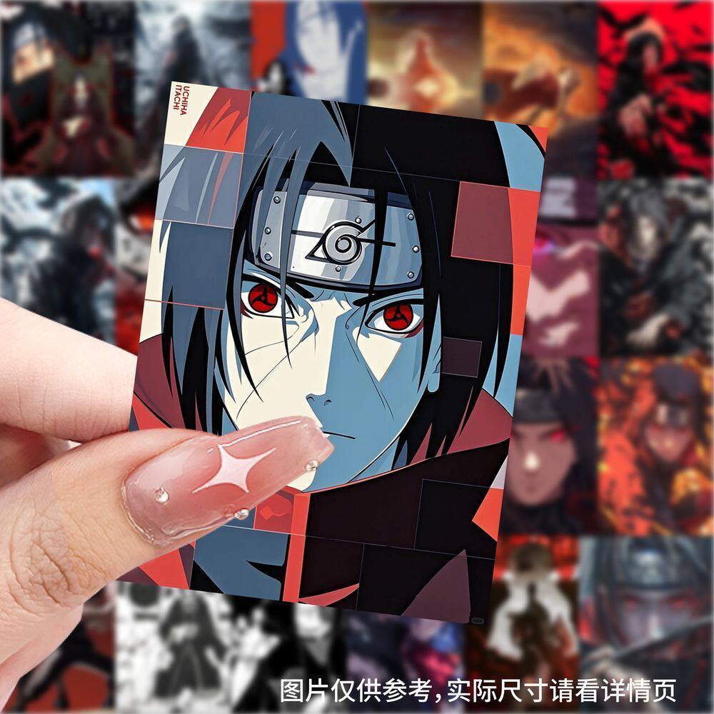 宇智波鼬贴纸火影忍者动画周边须佐鼬高颜值帅气贴画diy文具装饰