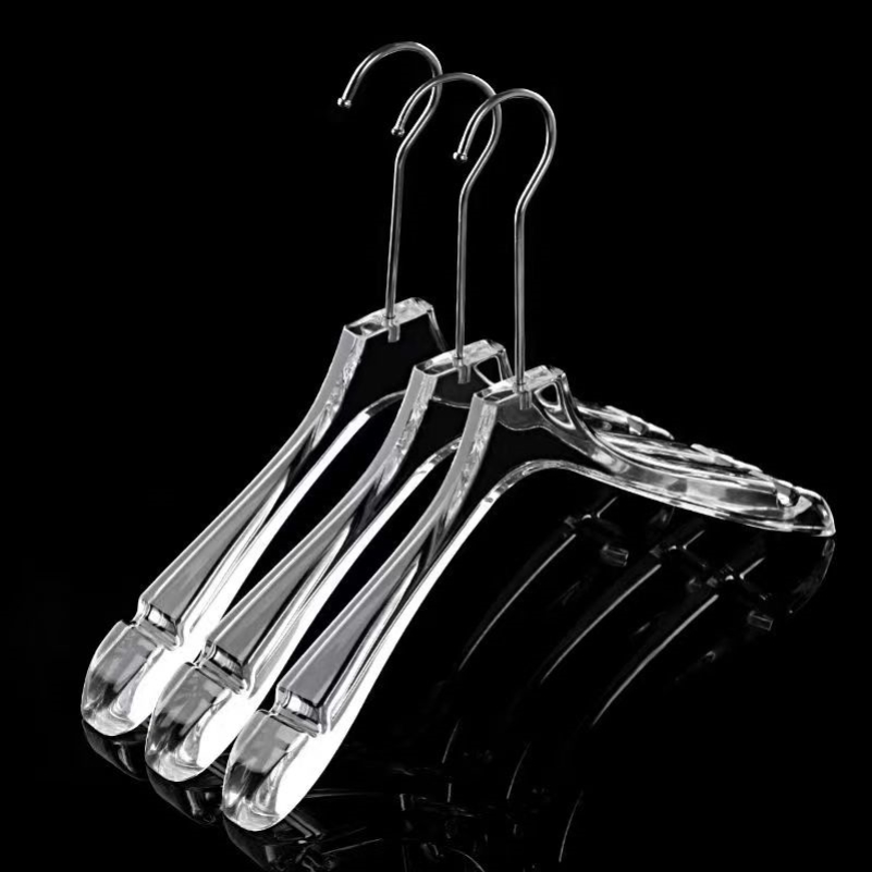 透明衣架ins仿亚克力衣服挂服装店水晶衣服架女装童装男装衣撑子