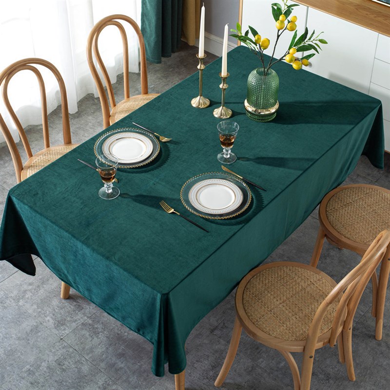 年新款餐桌酒店会议室桌布长方形餐桌布茶几客厅家用圆桌桌布