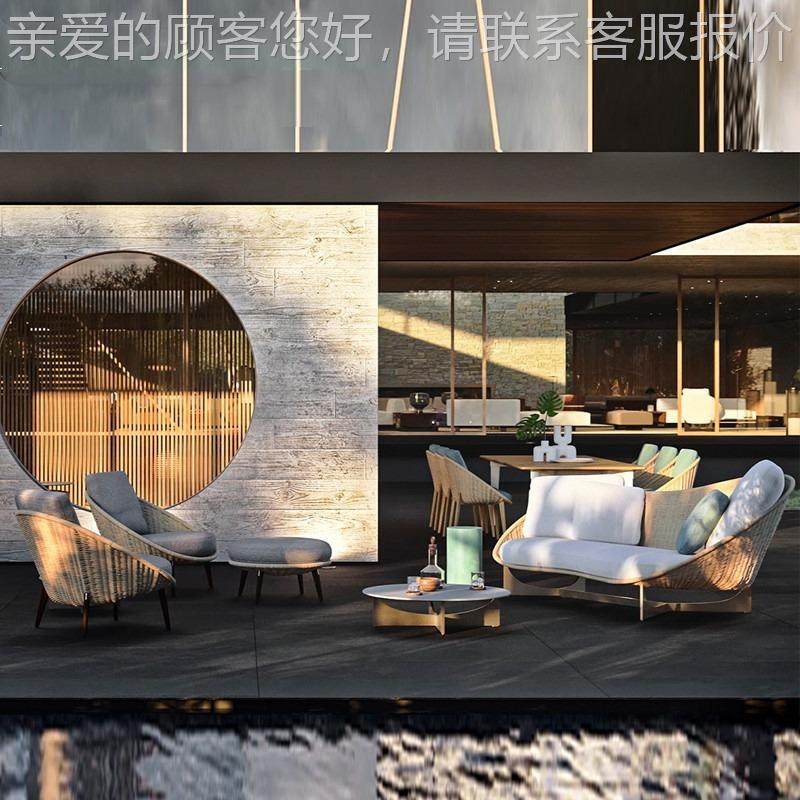 跨货境发源户外沙组合庭院别墅藤794编沙发酒民店宿实木防水柚木,住宅家具,户外沙发,淘宝优惠券,粉丝福利购,淘宝优惠卷