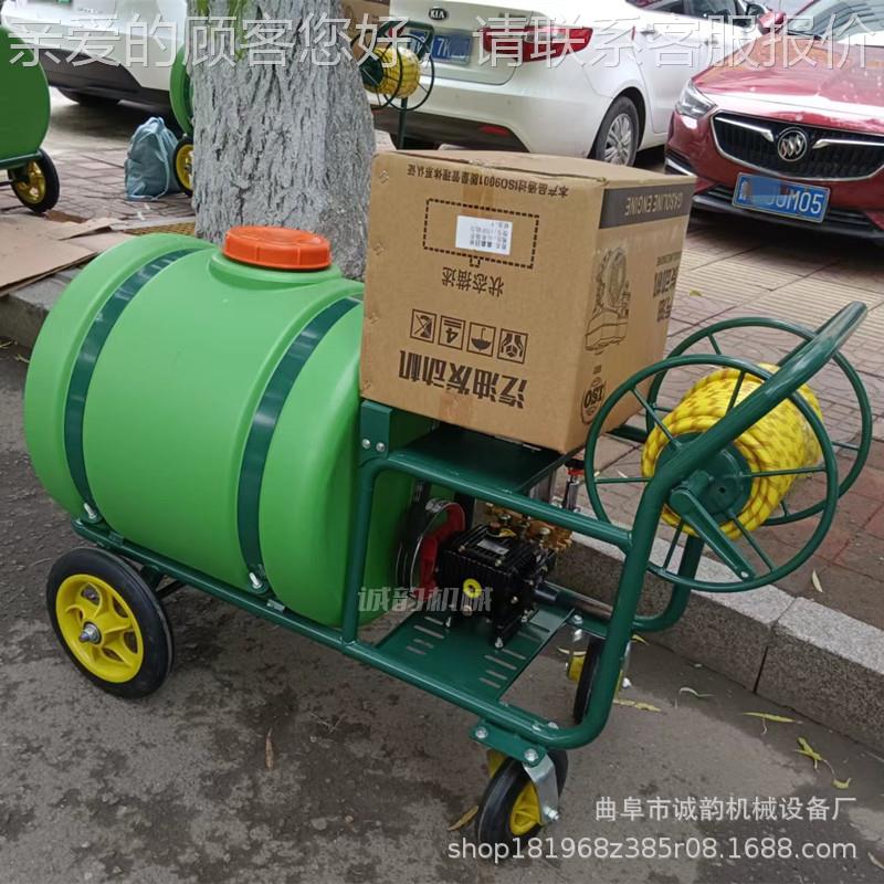 苏州手 推式打药机 160L力 266农用喷药机汽油动移动 式打药机